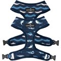Lucy & Co. The Shark Attack Reversible Dog Harness, Blue, Medium: 17 to 23-in chest