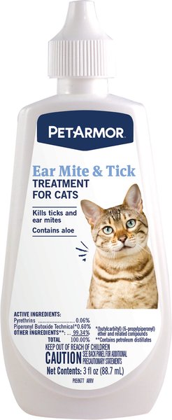 Otc ear mite treatment best sale for cats