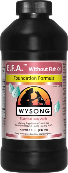 WYSONG E.F.A. without Fish Oil Dog Cat Supplement 8 oz bottle