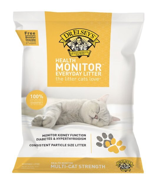 DR. ELSEY'S Precious Cat Health Monitor Unscented Clumping Clay Cat Litter, 40lb bag