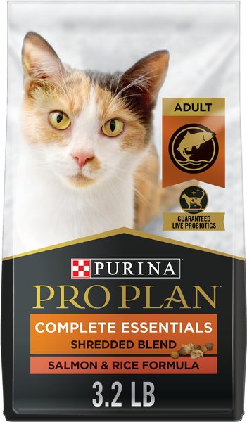 Purina Pro Plan Adult Shredded Blend Salmon & Rice Formula Dry Cat Food product image