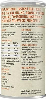Show full view: The Honest Kitchen Daily Boosters Instant Beef Bone Broth with Turmeric for Dogs & Cats, 5-oz jar slide 3 of 7