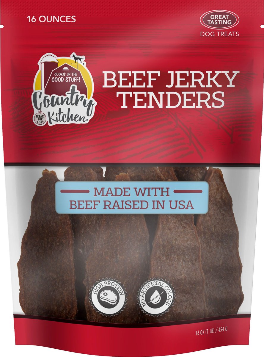 COUNTRY KITCHEN Beef Jerky Tenders Dog Treats, 16oz bag