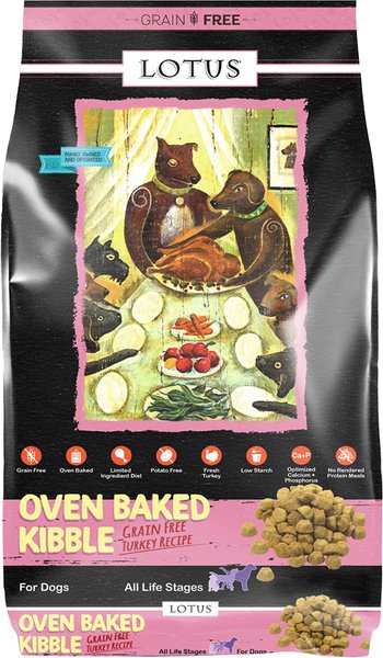 Lotus Oven-Baked Grain-Free Turkey Recipe Dry Dog Food, 20-lb bag slide 1 of 2