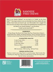 Country Kitchen Chicken Rawhide-Free Dog Chew Treats, Medium, 3 count slide 2 of 3