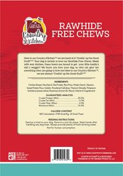 Country Kitchen Chicken Rawhide-Free Dog Chew Treats, Small, 18 count slide 2 of 3