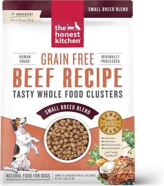 THE HONEST KITCHEN Whole Food Clusters Small Breed Grain-Free Beef Dry ...