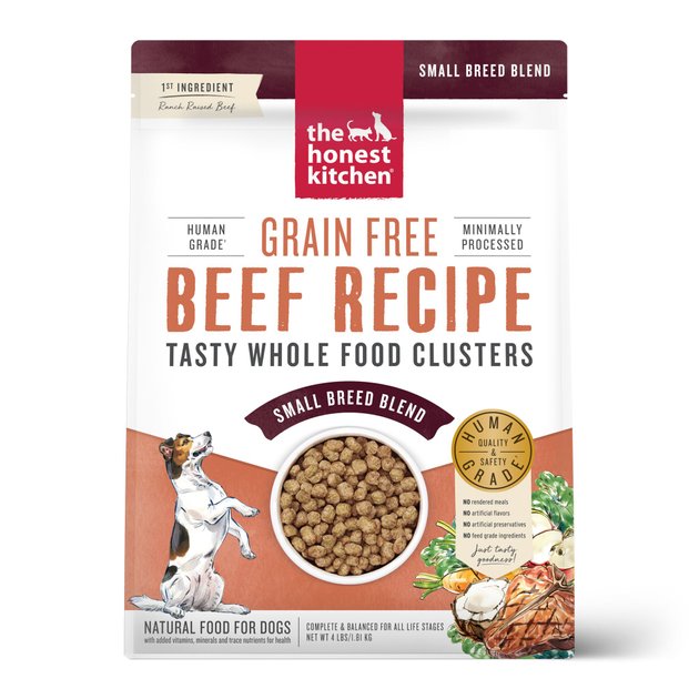 The Honest Kitchen Whole Food Clusters Small Breed Grain-Free Beef Dry Dog Food