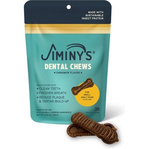 Jiminy's Dog Dental Chew Treat, Small, 20 count