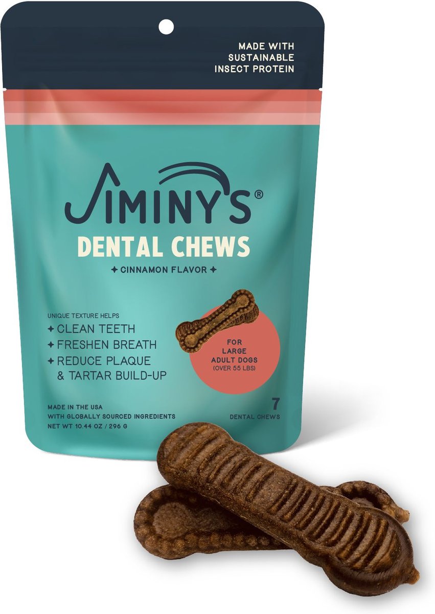 Jiminy's Dog Dental Chew Treat, X-Small, 38 count