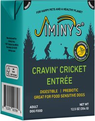Jiminy's Cravin' Cricket Entree Organic Wet Dog Food, 6 count