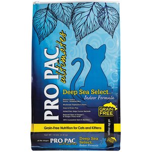 Pro Pac Ultimates Deep Sea Select Whitefish Grain-Free Indoor Dry Cat Food, 14-lb bag