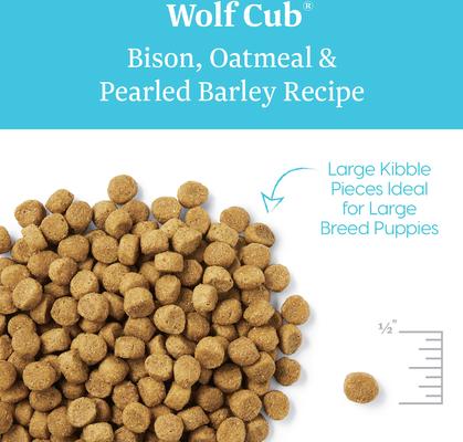 Show full view: Solid Gold Wolf Cub Bison & Oatmeal Puppy Formula Dry Dog Food, 24-lb bag slide 4 of 10