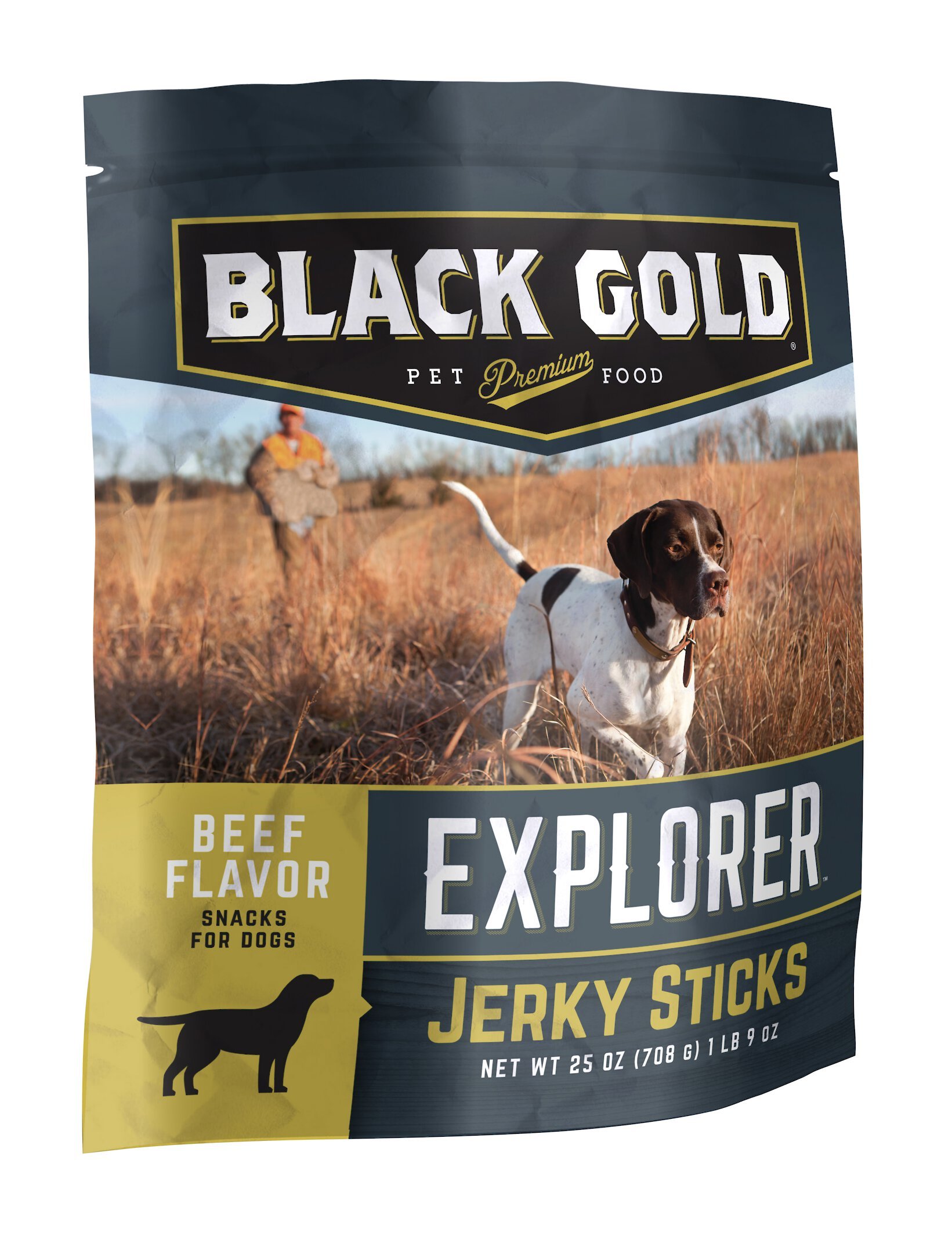 BLACK GOLD Beef Pepperoni Flavor Jerky Dog Treats 25 oz bag