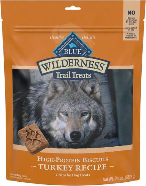 Blue Buffalo Wilderness Trail Treats Grain-Free Turkey Biscuits Dog Treats, 24-oz bag slide 1 of 7