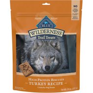 Blue Buffalo Wilderness Trail Treats Grain-Free Turkey Biscuits Dog Treats, 24-oz bag