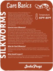 Josh's Frogs Silkworms Live Feed Reptile Food, Medium, 25 count slide 2 of 9