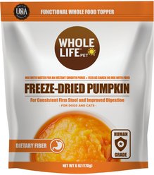 Whole Life Natural Solutions Pumpkin Powder Freeze-Dried Dog & Cat Treats, 6-oz bag