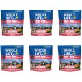 Whole Life Just One Salmon Value Pack Freeze-Dried Dog & Cat Treats, 8-oz bag, case of 6