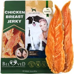 Beloved Pets Human Grade & Grain-Free Organic Chicken Jerky Dog Treats, 10.6-oz bag