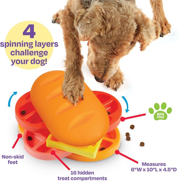 Charming Pet Puzzlers Pumpkin Dog Toy