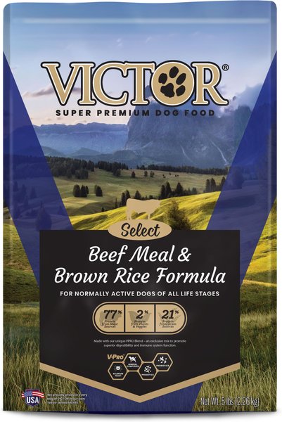 VICTOR Select Beef Meal & Brown Rice Dry Dog Food, 5-lb bag slide 1 of 9