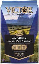 VICTOR Select Beef Meal & Brown Rice Dry Dog Food, 40-lb bag