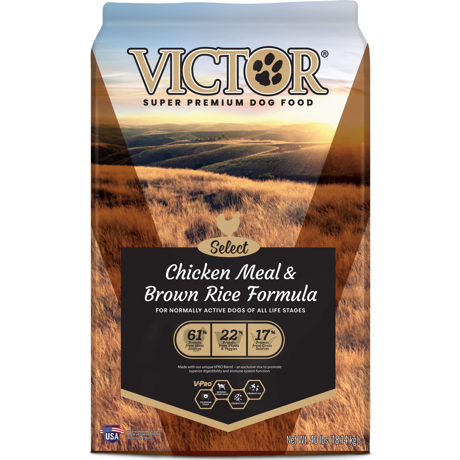 VICTOR Select Chicken Meal Brown Rice Formula Dry Dog Food