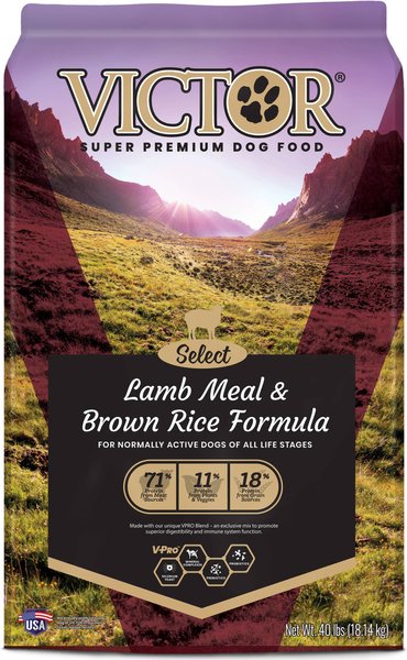 VICTOR Select Lamb Meal & Brown Rice Dry Dog Food, 40-lb bag slide 1 of 9