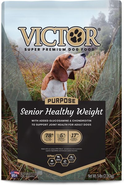 VICTOR Purpose Senior Healthy Weight Dry Dog Food, 5-lb bag slide 1 of 9