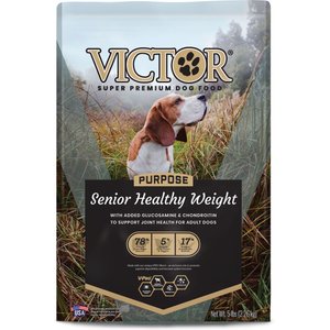 VICTOR Purpose Senior Healthy Weight Dry Dog Food, 5-lb bag