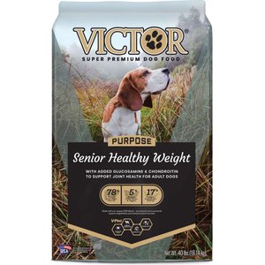 VICTOR Purpose Senior Healthy Weight Dry Dog Food, 40-lb bag