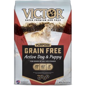 VICTOR Purpose Active Dog & Puppy Formula Grain-Free Dry Dog Food, 15-lb bag