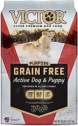 VICTOR Purpose Active Dog & Puppy Formula Grain-Free Dry Dog Food, 30-lb bag