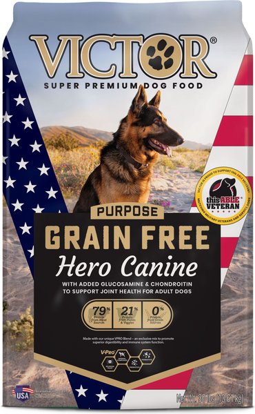 VICTOR Purpose Hero Grain-Free Dry Dog Food, 30-lb bag slide 1 of 9