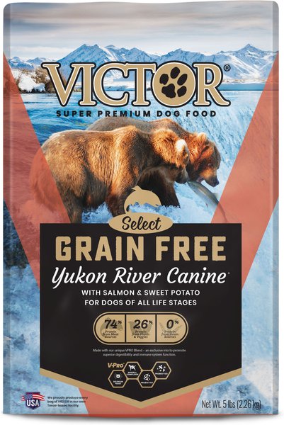 VICTOR Select Yukon River Canine Recipe Grain-Free Dry Dog Food, 5-lb ...