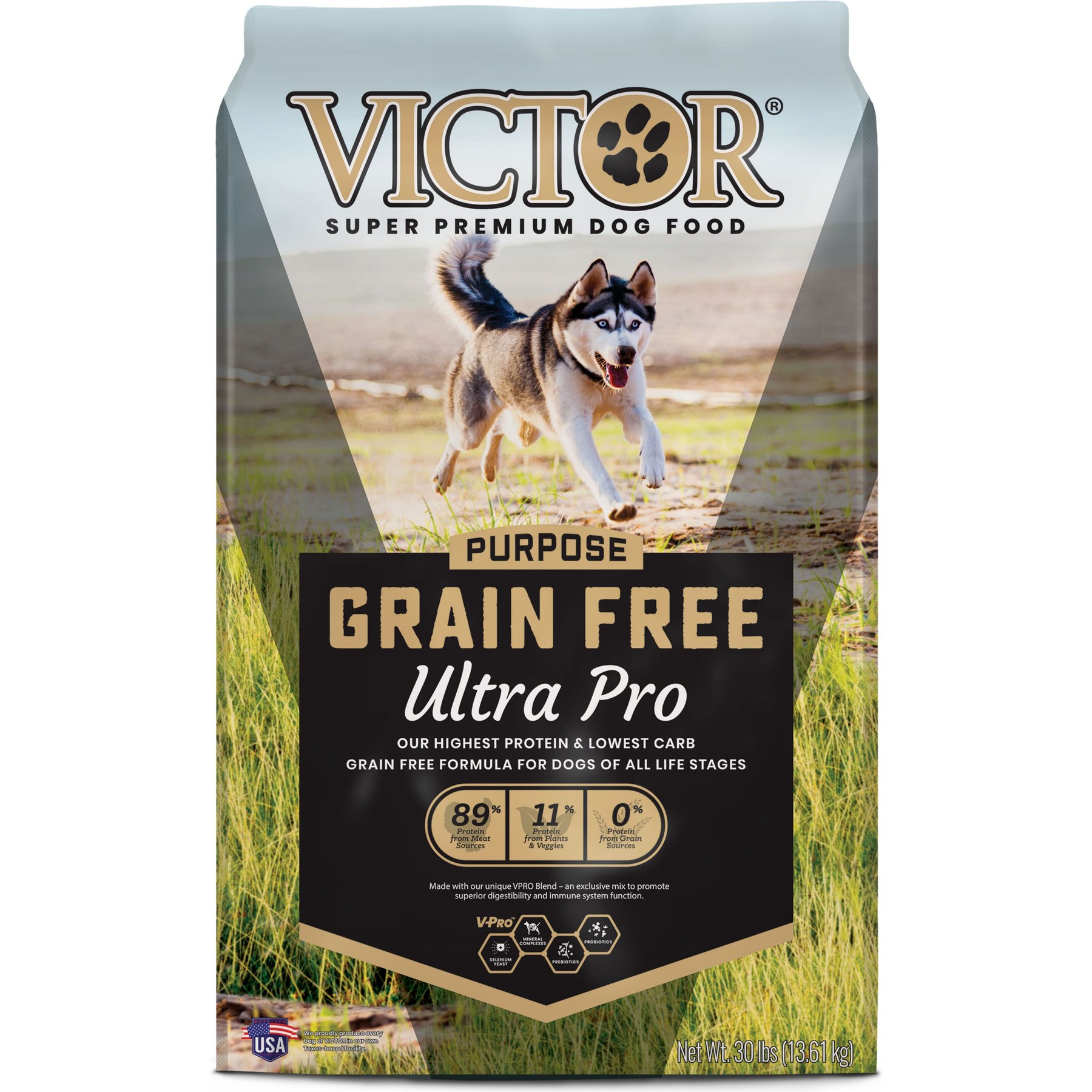 VICTOR Purpose Ultra Pro Grain Free Dry Dog Food 30 lb bag