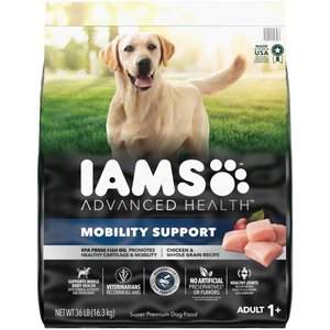 Iams Advanced Health Mobility Support Chicken & Whole Grain Recipe Adult Dry Dog Food, 36-lb bag