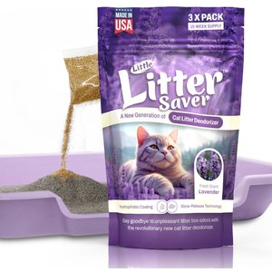 Little Savers Natural Fresh Scent Lavender Cat Deodorizer, 1-oz bag, 3 count