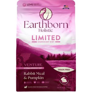 Earthborn Holistic Venture Limited Ingredient Grain-Free Rabbit Meal & Pumpkin Dry Dog Food, 25-lb bag