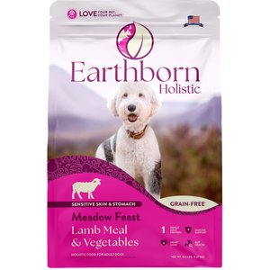 Earthborn Holistic Meadow Feast Lamb Meal & Vegetables Grain-Free Dry Dog Food, 12.5-lb bag