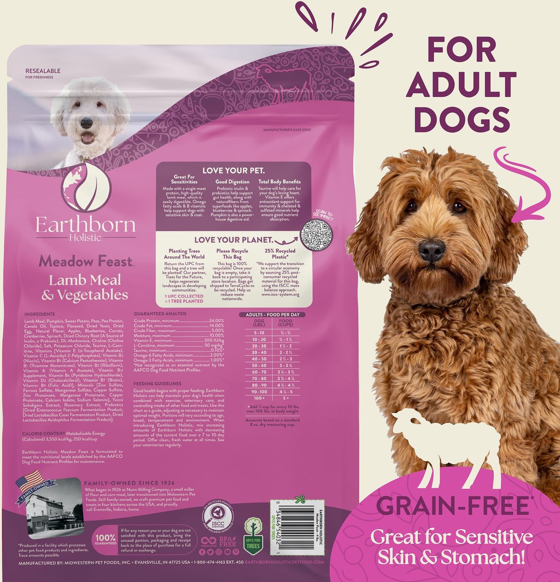 Earthborn holistic grain free outlet meadow feast dog food