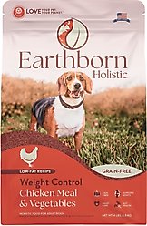 Earthborn Holistic Weight Control Chicken Meal & Vegetables Grain-Free Dry Dog Food, 4-lb bag