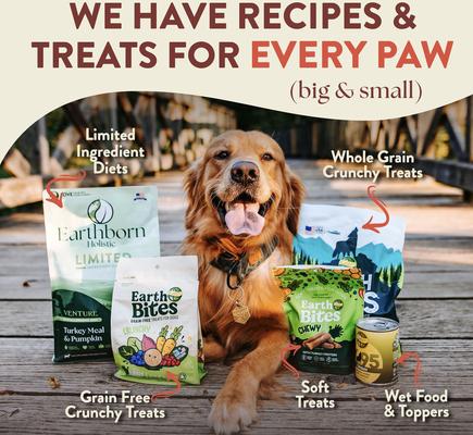 Show full view: Earthborn Holistic Weight Control Chicken Meal & Vegetables Grain-Free Dry Dog Food, 4-lb bag slide 8 of 10