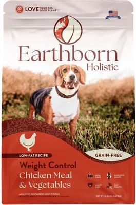 Show full view: Earthborn Holistic Weight Control Chicken Meal & Vegetables Grain-Free Dry Dog Food, 12.5-lb bag slide 3 of 10