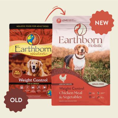 Show full view: Earthborn Holistic Weight Control Chicken Meal & Vegetables Grain-Free Dry Dog Food, 12.5-lb bag slide 9 of 10