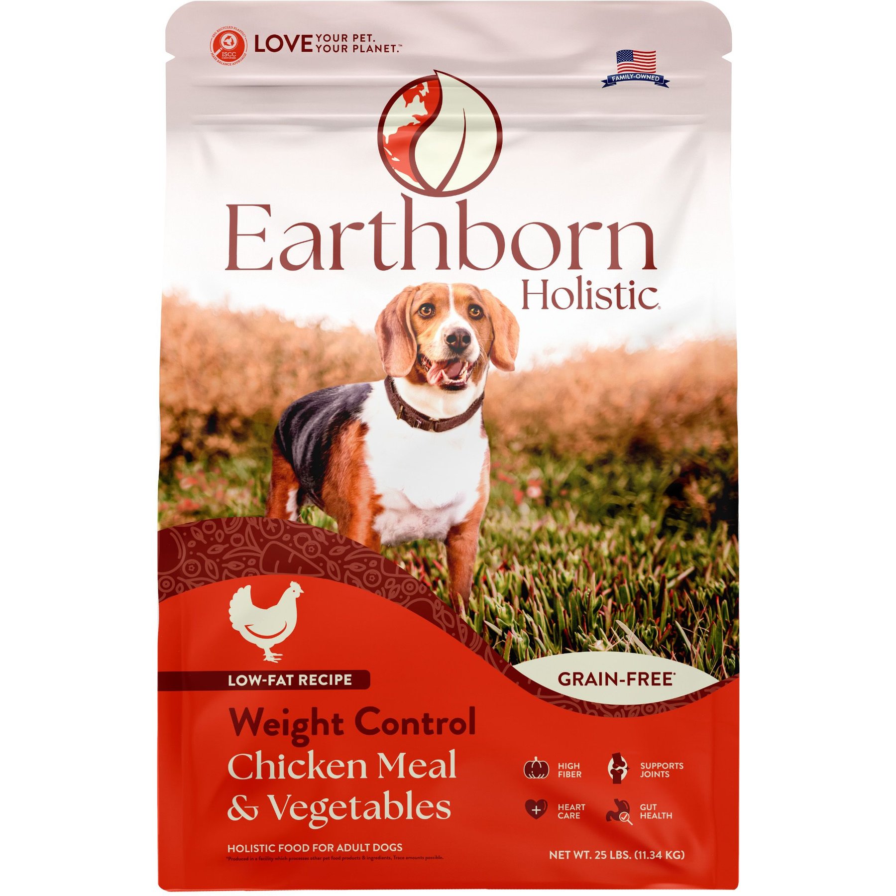 Discontinued EARTHBORN HOLISTIC Weight Control Chicken Meal Vegetables Grain Free Dry Dog Food 12.5 lb bag Chewy