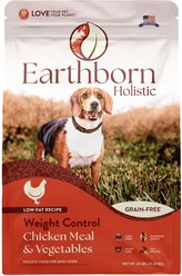 Earthborn Holistic Weight Control Chicken Meal & Vegetables Grain-Free Dry Dog Food, 25-lb bag slide 2 of 8
