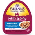 Wellness Petite Entrees Mini-Filets Chicken in Gravy Small Breed Natural Wet Dog Food, 3-oz cup, 12 count