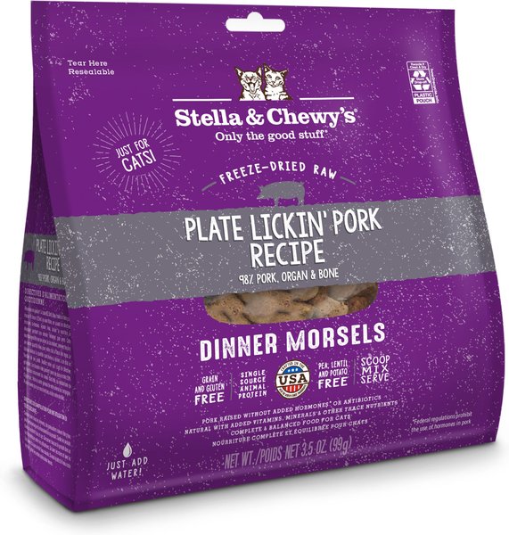 STELLA CHEWY S Dinner Morsels Plate Lickin Pork Recipe Cat